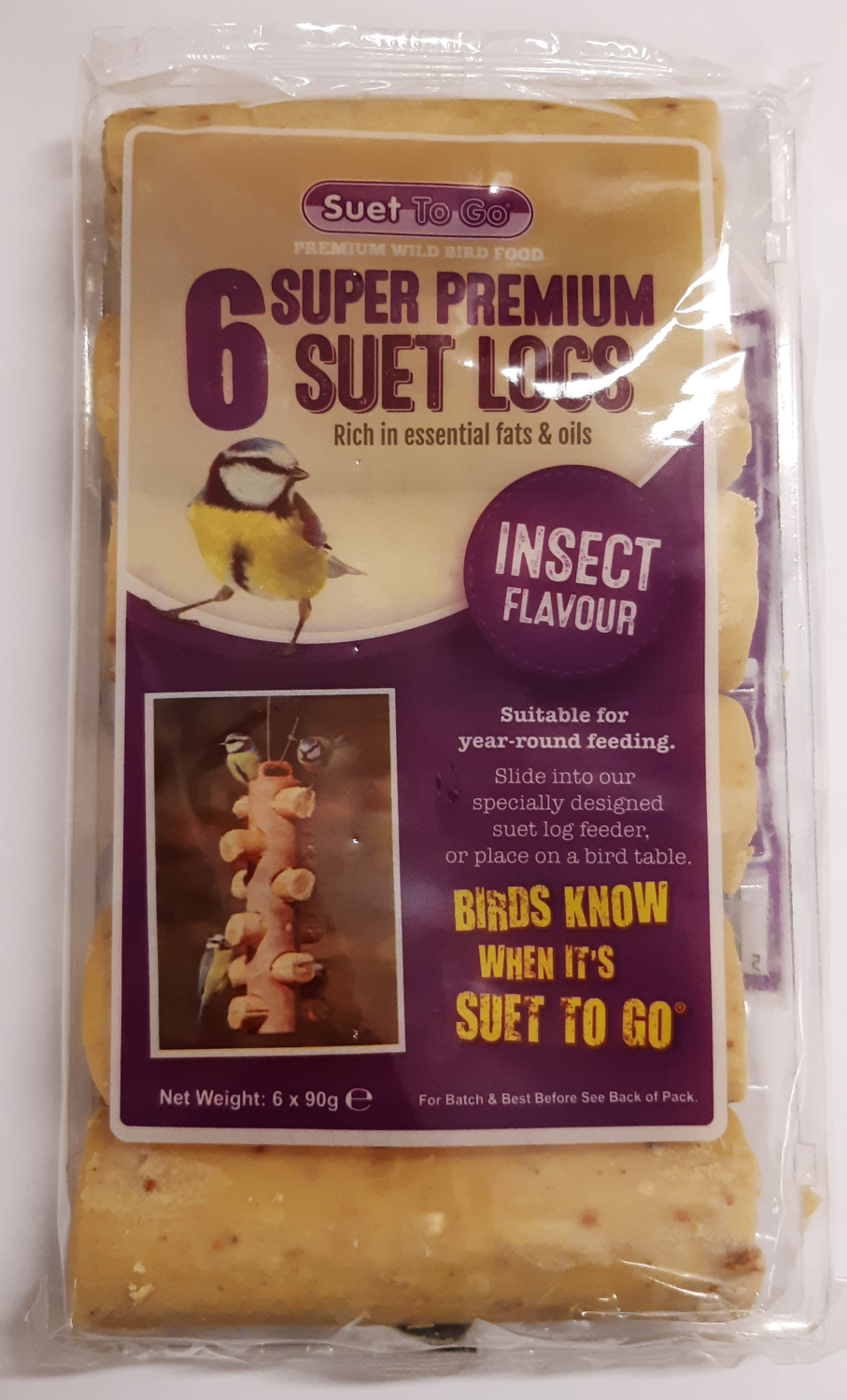 Energierollen Insekten 6-er Packung
